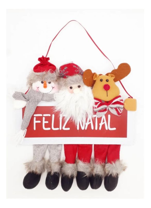 Kit de Enfeites de Natal em Madeira