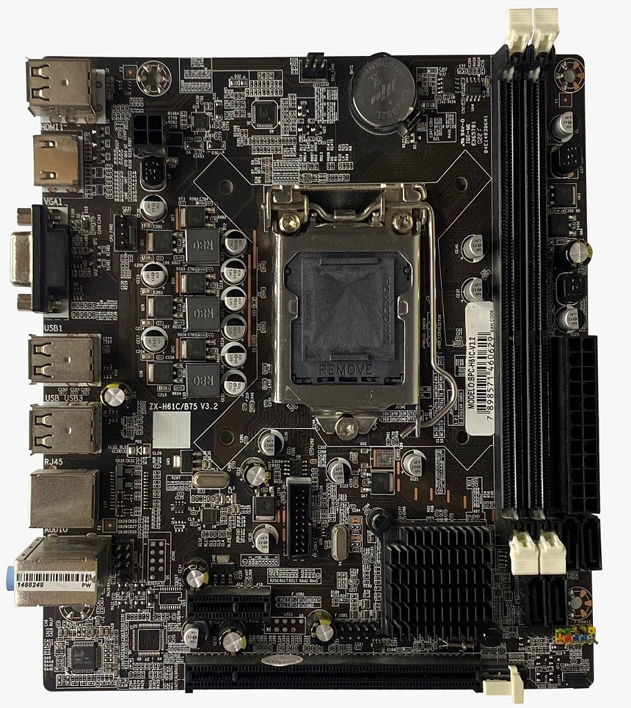 PLACA MAE DESK BRAZILPC 1155 BPC-H61C-V2.3 - Brazil PC