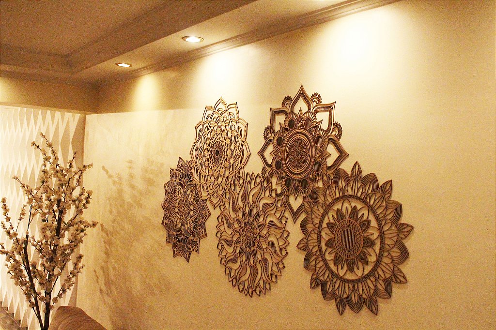 Quadro Painel Decorativo Mandala Mahara - Inventto Studio