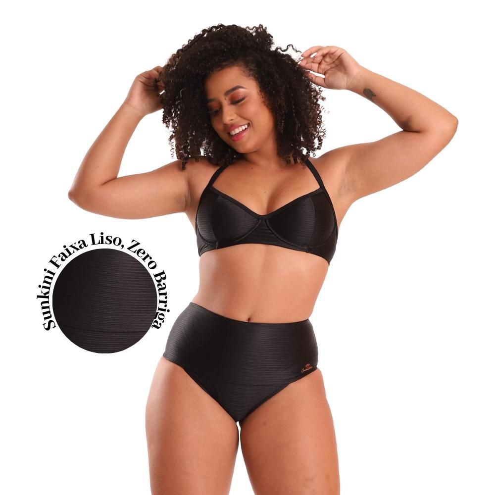 unkini Faixa Liso Plus Size - Banho de Mar - Shop da Lingerie - Melhor  Preço em Moda intima Feminino e Masculino