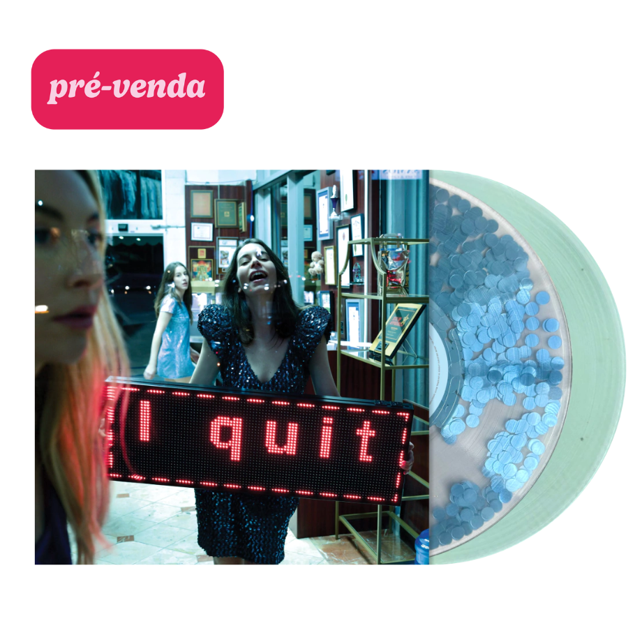 HAIM I QUIT 2lp Bad World Teal Glitter sequin Filled Gatefold