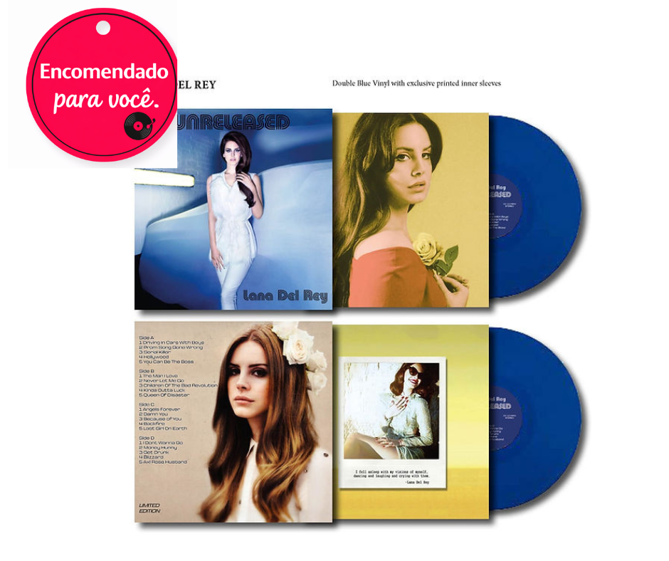 Vinil Lana Del Rey 2Xlp Unreleased (Translucid Blue Coloured