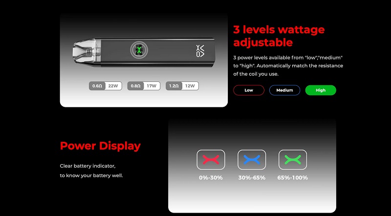 XLIM C OXVA POD SYSTEM KIT 25W 900MAH 1