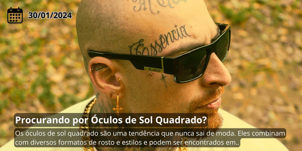 Oculos de Sol Quadrado