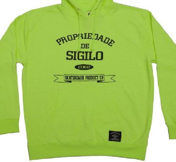 moletom amarelo fluorescente