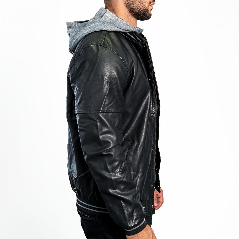 jaqueta bomber com capuz masculina