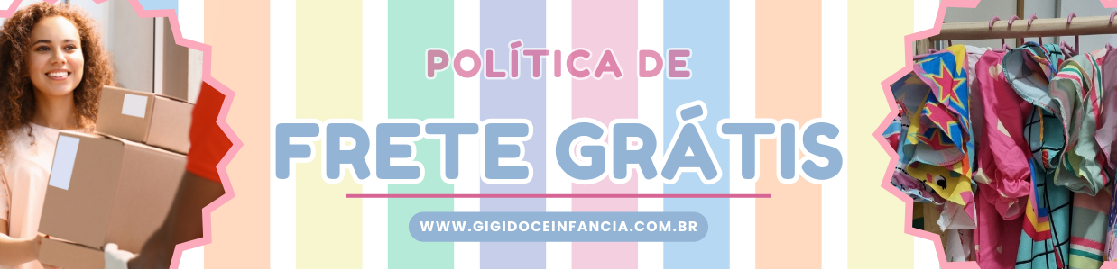política de frete grátis gigi fraldas ecológicas