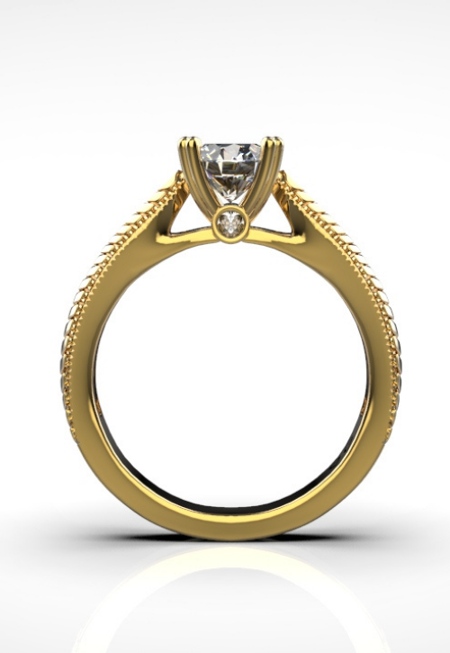 NOVO SOLITÁRIO ANEL GPRATAS EM OURO 18K