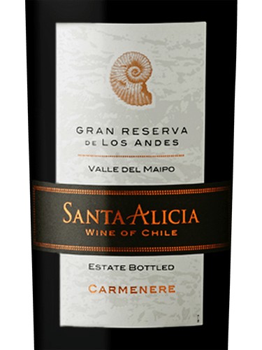 Vinho Chileno Tinto Santa Alicia Gran Reserva Carménère - Delli