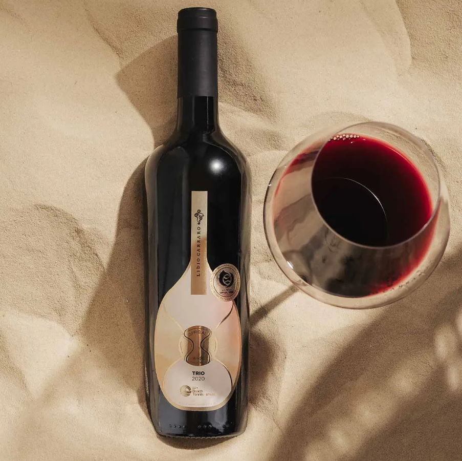 1800 クリスタリーノ 2本セット Lidio Carraro Trio 2020 - Vinho Oficial Beach Tennis - Boutique