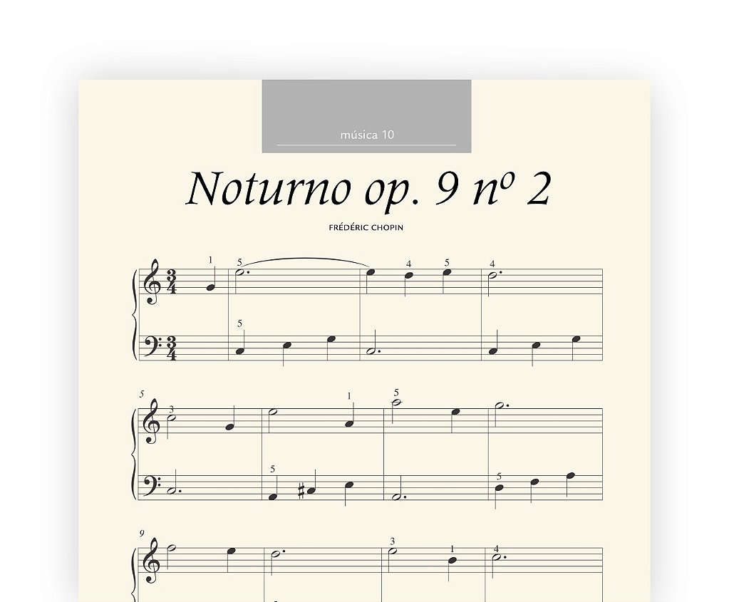 LIVRO DE PARTITURAS PARA PIANO VOLUME 1