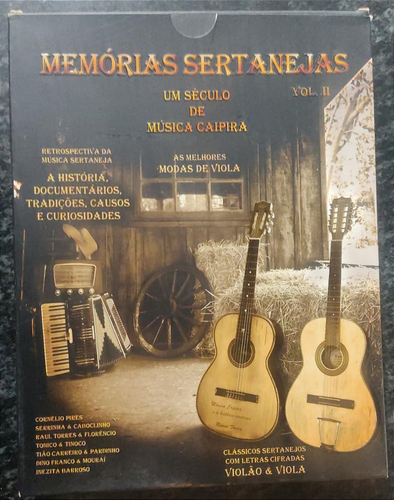 Cds do livro Memórias Sertanejas vol. 2 (Clássicos da Música de Raizes) -  Rene Faria Filho - Recanto Musical