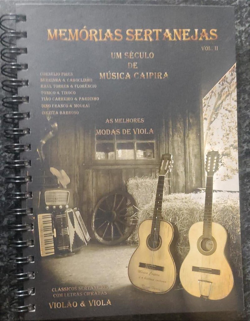 MEMÓRIAS SERTANEJAS KIT (2 Livros com letras e cifras para violão