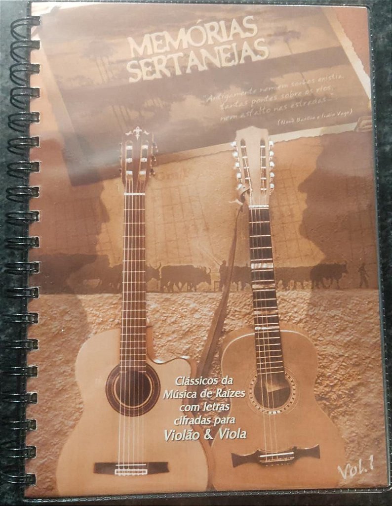 MEMÓRIAS SERTANEJAS KIT (2 Livros com letras e cifras para violão