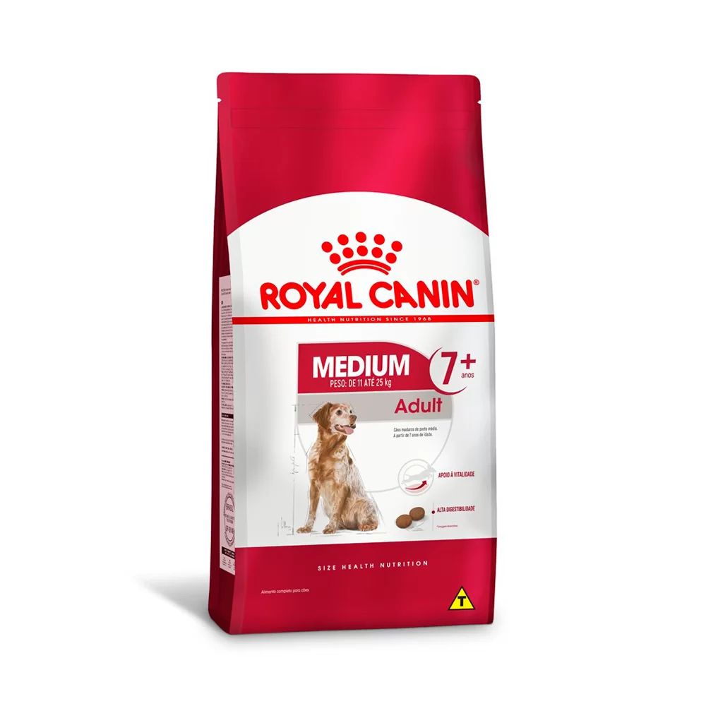 Ração Royal Canin Medium Adult Cães acima de anos 15kg Ração