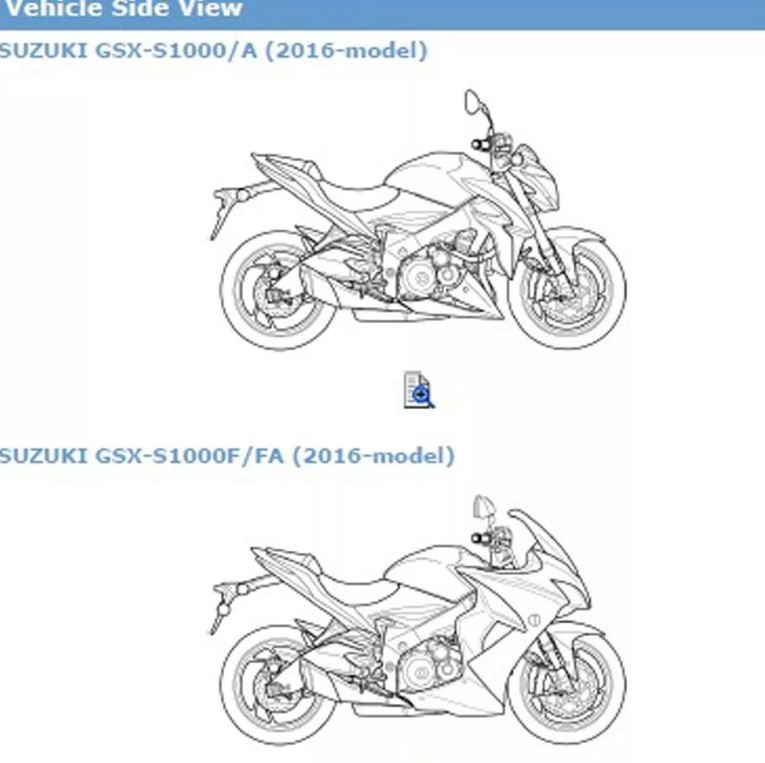 Manual De Serviço Suzuki Gsx S gsxs 1000 A Ou F Inglês 2016 a 2021