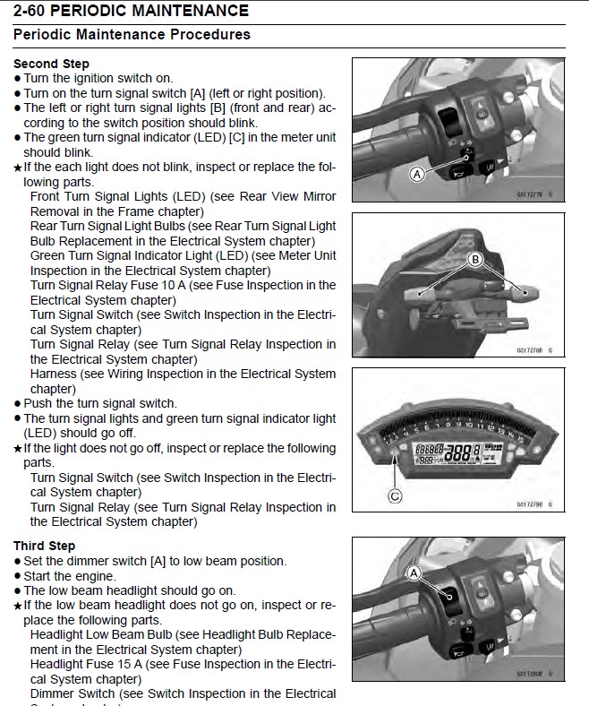 Manual De Serviço Da Kawasaki Ninja ZX-10R E ZX-10R ABS 2015 a