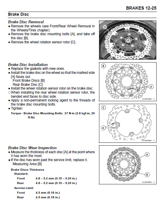 Manual De Serviço Da Kawasaki Ninja ZX-6R e ZX-6R ABS 636 2013 a