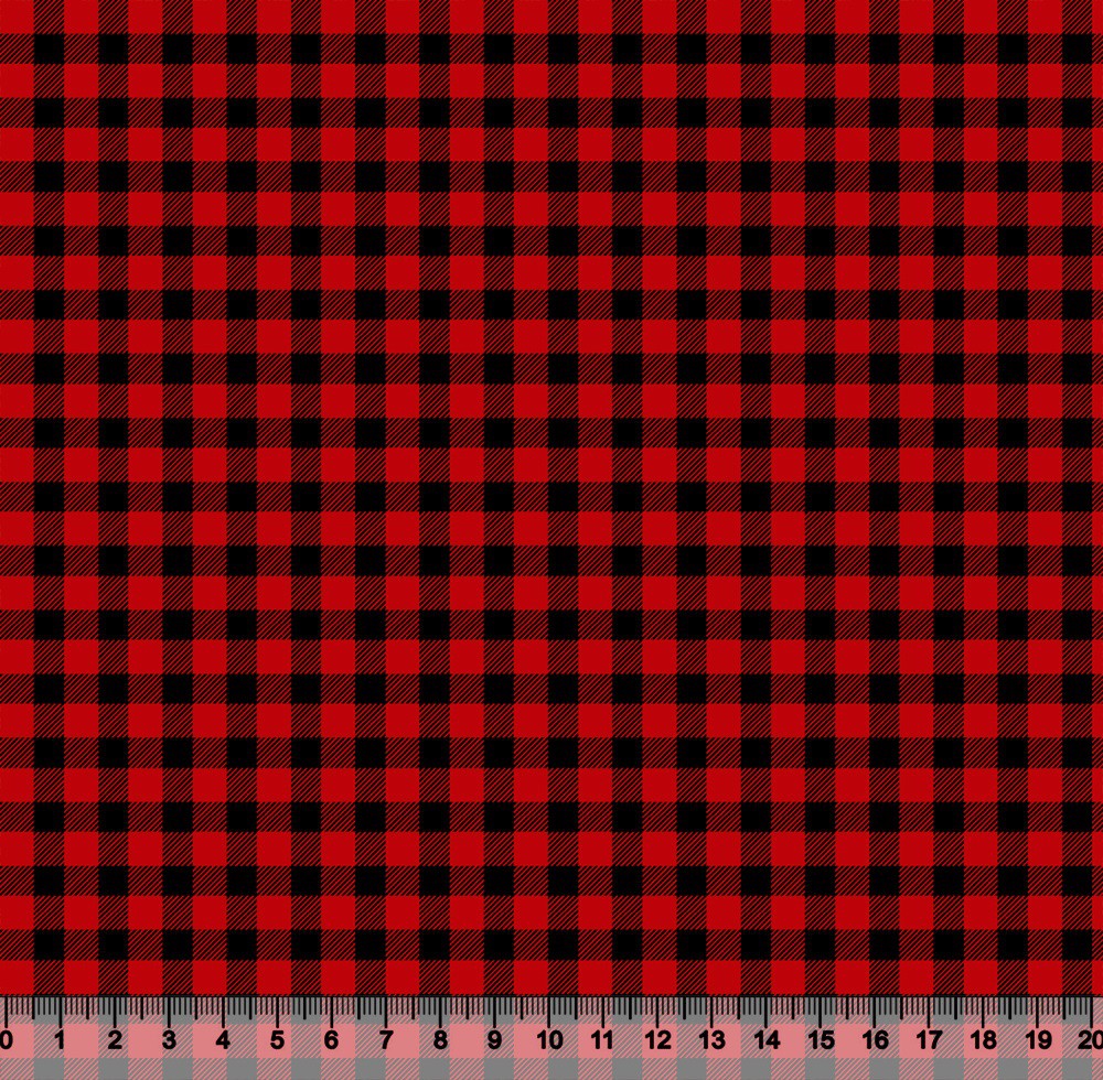 Vinil para móveis Padrão xadrez menzies tartan preto vermelho