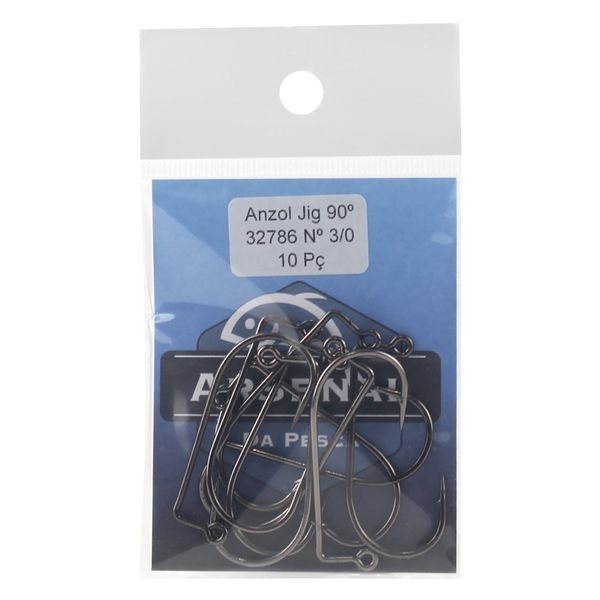 Anzol para Montar Jig Head 90 Graus com 10pçs - PAPASIRI