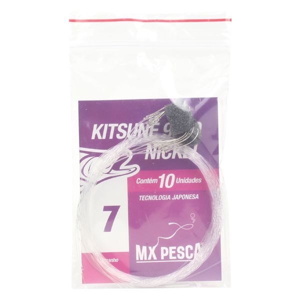 Anzol MX Pesca Kitsune Nickel Empatado - PAPASIRI