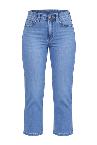 Calça Jeans Cropped - Friburgo — modelagem Cropped