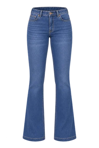 Calça Jeans Microflare - Valencia — modelagem Microflare