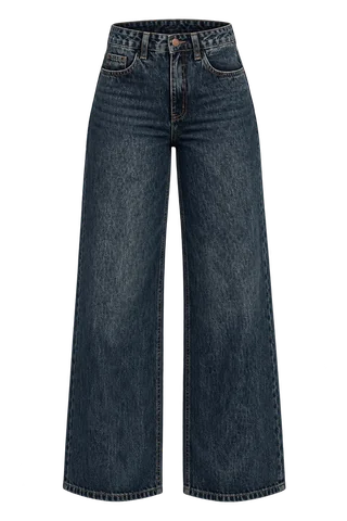 Calça Wide Leg Jeans - Jacarta — modelagem Wide Leg