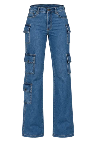 Calça Jeans Reta Cargo - Aspen — modelagem Cargo